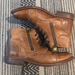 Bed Stu Tan Rustic Leather “Bonnie” Boots Women’s Size 8